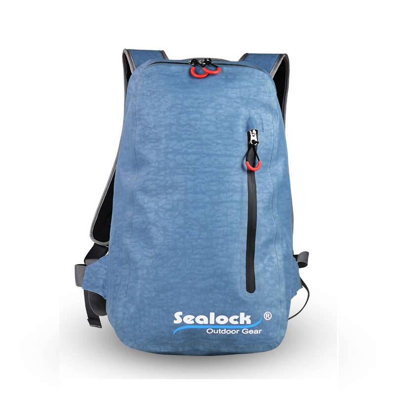 15L Waterproof Backpack with Waterproof Zipper for Hiking and Cycling