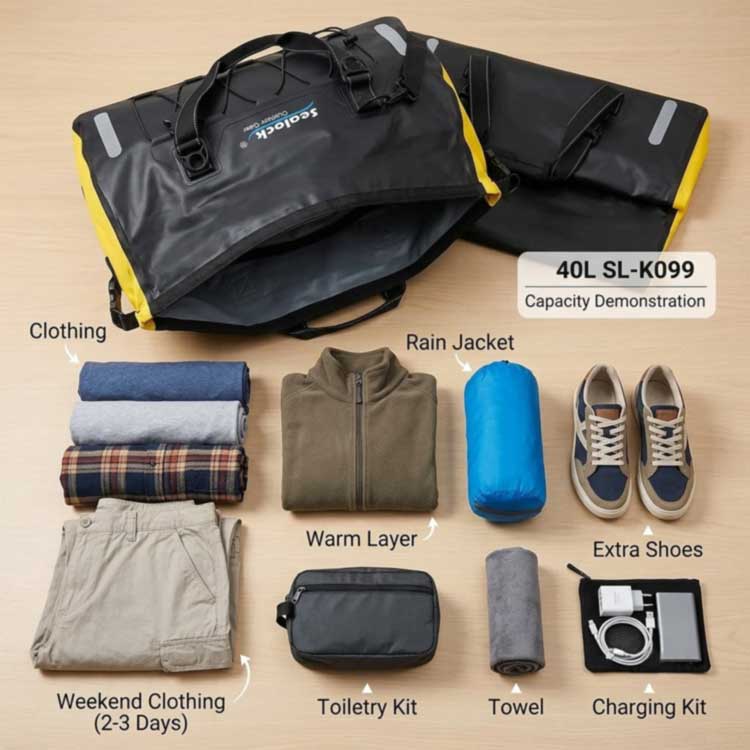 ​40L Waterproof Duffel Bag: Capacity Guide for Weekend Adventures