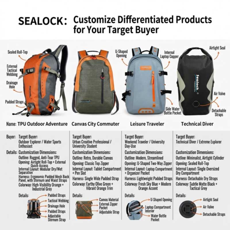 Custom Waterproof Backpacks for Outdoor Brands