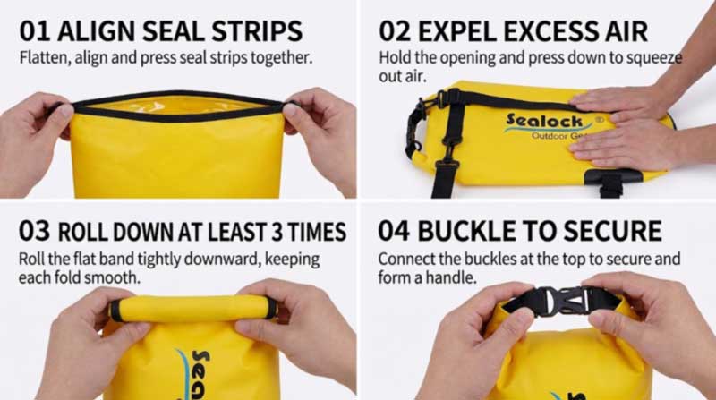 How to Close and Use a Roll-Top Dry Bag