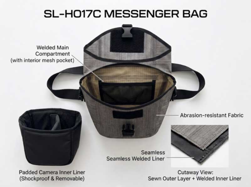 Waterproof Messenger Bag Manufacturer: Welded TPU Bags for Urban and Cycling Brands