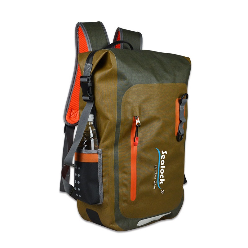 20L Roll Top Waterproof Backpack with Laptop Sleeve for Commuting and Travel