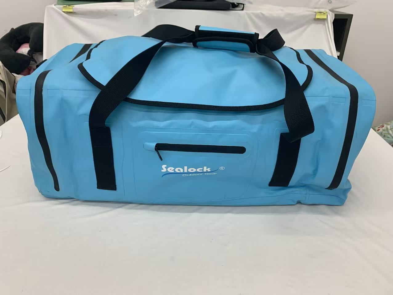55L Waterproof Duffel Bag with Airtight Zipper (IPX7)