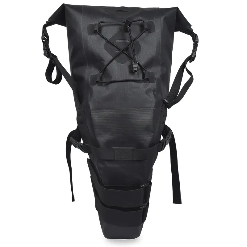Waterproof Bikepacking Saddle Bag with Roll Top Closure